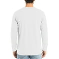 thumbnail image 4 of JGNGSHN Mens White Tee Shirts Long Sleeve V Neck Soft T Shirts Solid Color Stretch Basic Shirt, 4 of 7