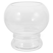 ROSENICE Transparent Glass Fish Tank Small Bowl for Home Decor 6.3"x4.7"