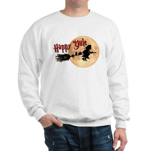CafePress - Happy Yule Sweatshirt - Crew Neck Sweatshirt