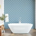 thumbnail image 6 of Ambesonne Muted Colors Peel & Stick Wallpaper for Home, Simple Striped Stars, 13"x36", Sky Blue Cadet Blue, 6 of 6