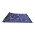 thumbnail image 2 of Ahgly Company Indoor Round Oriental Blue Modern Area Rugs, 5' Round, 2 of 4