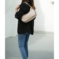 thumbnail image 3 of MKF Collection Lottie Vegan Leather Women's Hobo Bag, Shoulder Purse Handbag by Mia K. - Pewter, 3 of 10