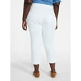 thumbnail image 3 of Terra & Sky Women's Plus Size Pull On High Rise Capri Jeggings, 23" Inseam, Sizes 0X-4X, 3 of 5