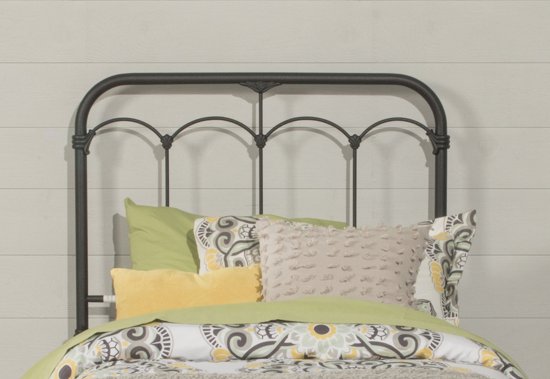 Hillsdale Furniture Jocelyn Twin Metal Headboard, Black Sparkle