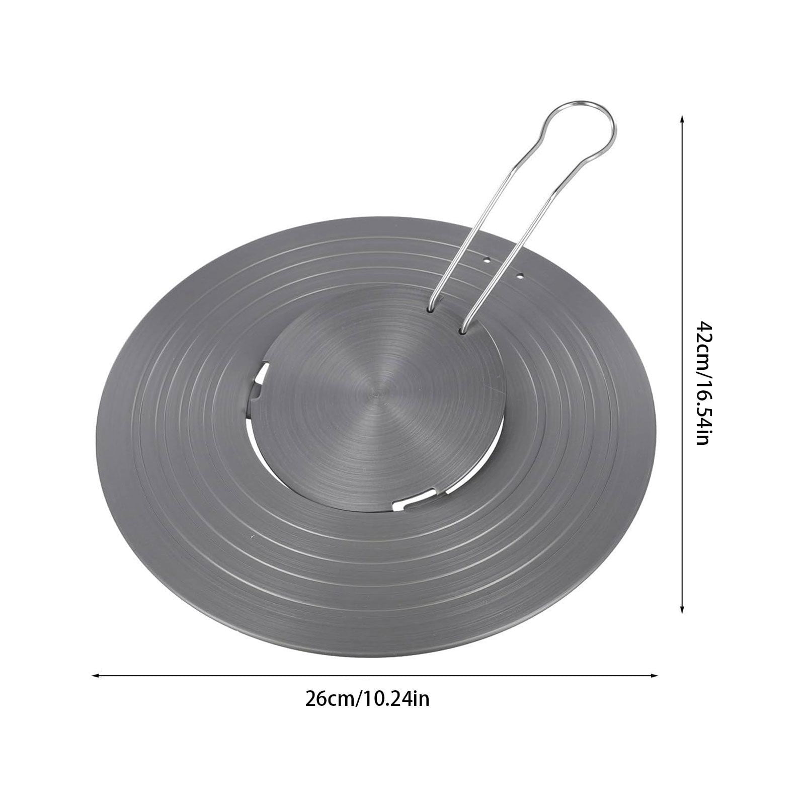 XKHHLH Alloy Heat Conducting Plate, Removable Gas Stove Cooker Heat Conducting Plate Cooktop Diffuser Tray with Removable Handle