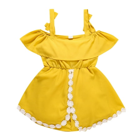 

Toddler Baby Girls Summer Sleeveless Jumpsuit Ruffles Solid Color Outwear Toddler Girls Clothes Newborn Infant Child Clothing Streetwear Kids Dailywear Outwear