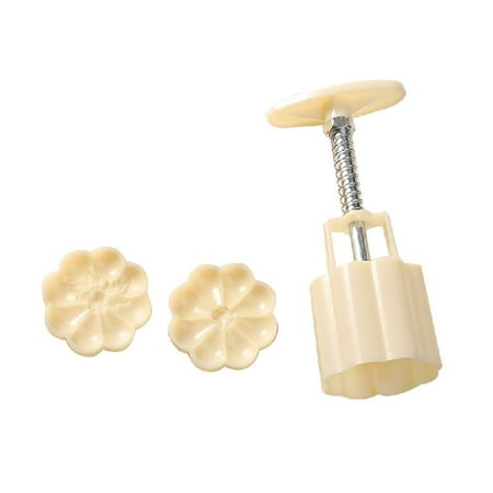 

Necvior Cookie Stamps Pumpkins Shape Mooncake Mold Hand-Pressure Mooncake Makers