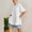 White, variant on Womens Casual Spring Summer Solid White Short Sleeve O Neck T Shirt Top Compression Shirts Women Long Sleeve Oversized Tees for Women Dark Shirt T Shirts Long Sleeve Women Short Sleeve Shirt Women