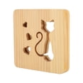 thumbnail image 1 of LED Bedside Lamp, Cat Heart Pattern Button Switch Decorative Night Light Hollow  For Bedroom, 1 of 8