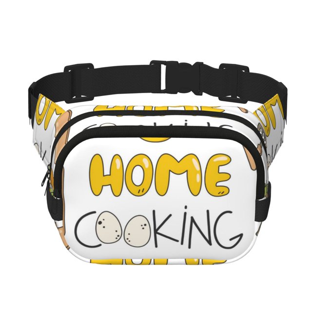 Easygdp Home Cooking Fanny Packs para Mujeres y Hombres, Bolsa de Cinturón, Bolsos de Cruz para Trabajo/Correr/Senderismo