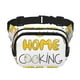 thumbnail image 1 of Fotbe Home Cooking Cangurera Cuadrada con Estampado de Doble Capa, Bolsa de Cintura Ajustable Mini para Hombres y Mujeres, 1 of 9