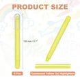 thumbnail image 2 of Fluorescent Yellow Gel Highlighters, 6 Pack Gel High Lighters No Bleeds Highliters Pens Wax Crayon Neon Clear View Bright Marker Pen Twist Up Gel Stick Cute for Books Office Adults, 2 of 6