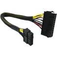 thumbnail image 5 of Cable con funda trenzada del adaptador de corriente principal Atx Psu de 24 pines a 14 pines para PC y servidores de 12 pulgadas (30, 5 of 5