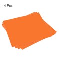 thumbnail image 3 of Unique Bargains 12'x12' Orange Vinyl Sheets Permanent Adhesive for Craft, Decorate Sticker 4 Pack, 3 of 5