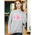 thumbnail image 2 of Tackle Breast Cancer Support Crewneck Sweatshirt, M, H. Grey, 2 of 6