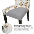 thumbnail image 6 of OKKEEY Spandex Chair Covers for Kitchen (Pack of 4) - Washable Stretch Chair Protector for Living Room, Banquet, Wedding Event & Hotel - Beige Peony, 6 of 10