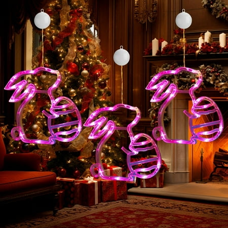 JingChun Led Easter Suctions Lights Window Hanging Lights Decorate Party Atmospheres Lights Holys Styling Lights