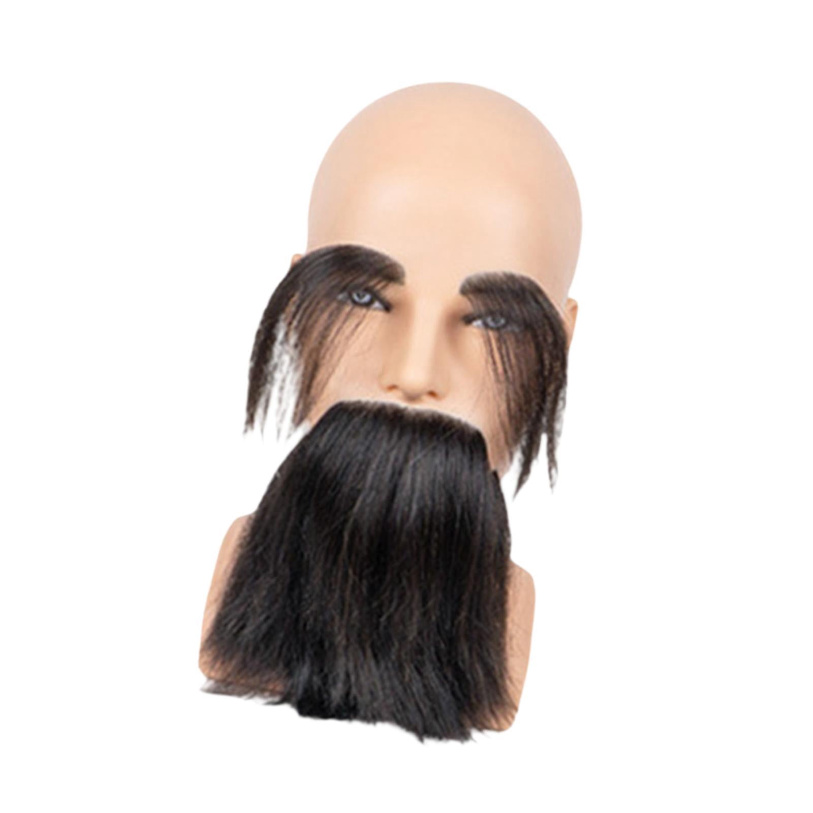 TOOYFUL Male Mannequin Mannequin Head with Beard Cosmetology Doll Training Model Manikin C