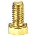 thumbnail image 3 of Unique Bargains Brass Hex Bolts, 5/16-18x5/8' 1 Pack Fully Thread Grade 4.8 Machine Screws, 3 of 4