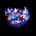 thumbnail image 6 of Holloyiver Red White Blue Stars and Flags Lights, Battery Operated USA Flag Patriotic Decorations for Indoor Outdoor Memorial Day, 4th of July, Independence Day (Total 78In 20LED), 6 of 6