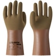 thumbnail image 1 of LANON Gants Résistants aux Produits Chimiques en Nitrile, Réutilisables, Protection en Micro-Mousse Texturée Palmier, Acide, Alcalin et Huile, X-Gros Caramel + Beige Clair PalmXL/10, 1 of 7