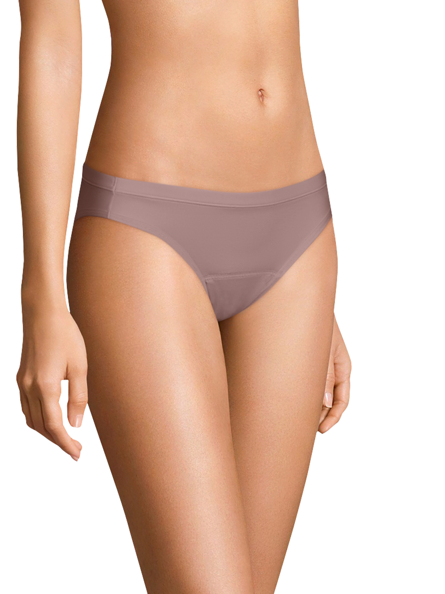 Hanes Women’s Comfort Period, Light Leak Protection Bikini Underwear, 3