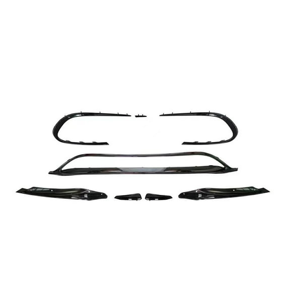 Gloss Black Front Bumper Spoiler Lip Side Air Vent Cover Trim For Mercedes-Benz W117 C117 CLA Class CLA250 CLA45 AMG 2016-2019
