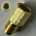 thumbnail image 2 of R32 R454B Brass Adapter,1/4" Female to 1/4" Male Reverse Thread Adapter,Zero-Leak Gas Connector for Refrigerant Tanks,Heavy Duty Quick Connect Fittings for R32 R454B Refrigerant Tanks, 2 of 6