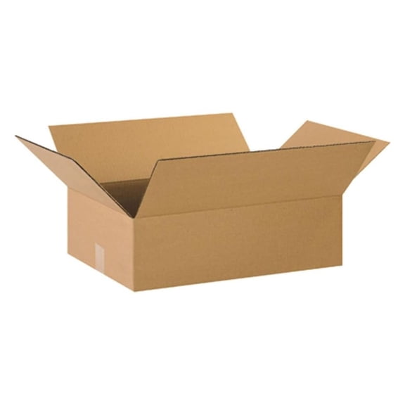 22146 Flat Corrugated Cardboard Box 22" L x 14" W x 6" H, , for Shipping, Packing and Moving (Pack of 20) 20 Pack