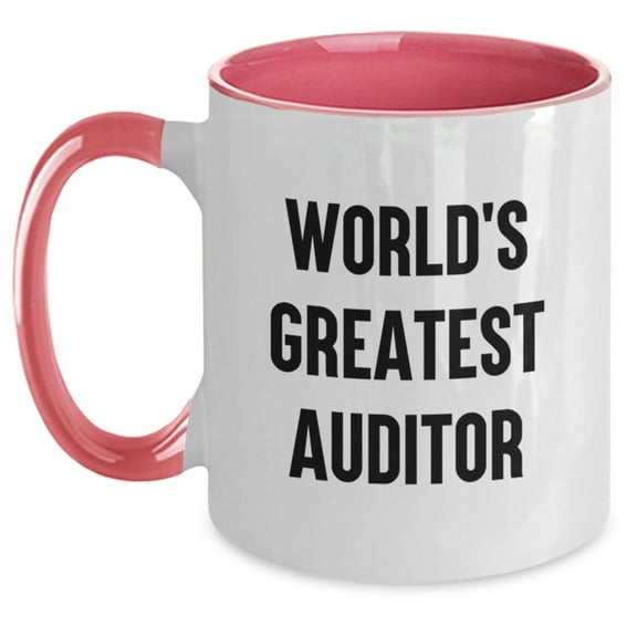 World's Greatest Auditor Gift Mug Funny Quotes Christmas Unique Gifts from Friends and Family for Auditor Men and Women
