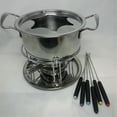thumbnail image 3 of Fondue Pot Set Fondue Pot Multipurpoise Outdoor Camping with 6 Sticks Stainless Steel Chocolate Cheese Fondue Pot, 3 of 5