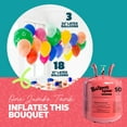 thumbnail image 5 of Balloon Time Jumbo Helium Tank Kit, 14.9 cu ft, 50 Count 9" Colorful Latex Balloons & Ribbon, 5 of 14