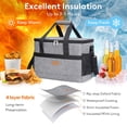 thumbnail image 4 of Bolsa Térmica Lifewit Plegable Gris de 20L para 30 Latas, 4 of 8