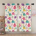 thumbnail image 5 of Blackout Kids Curtains,Colorful Dinosaur and Tropical Pattern Childrens Insulated Curtains Set Of 2,Bedroom Essentials,Toddler Room Decor 52"x63", 5 of 5