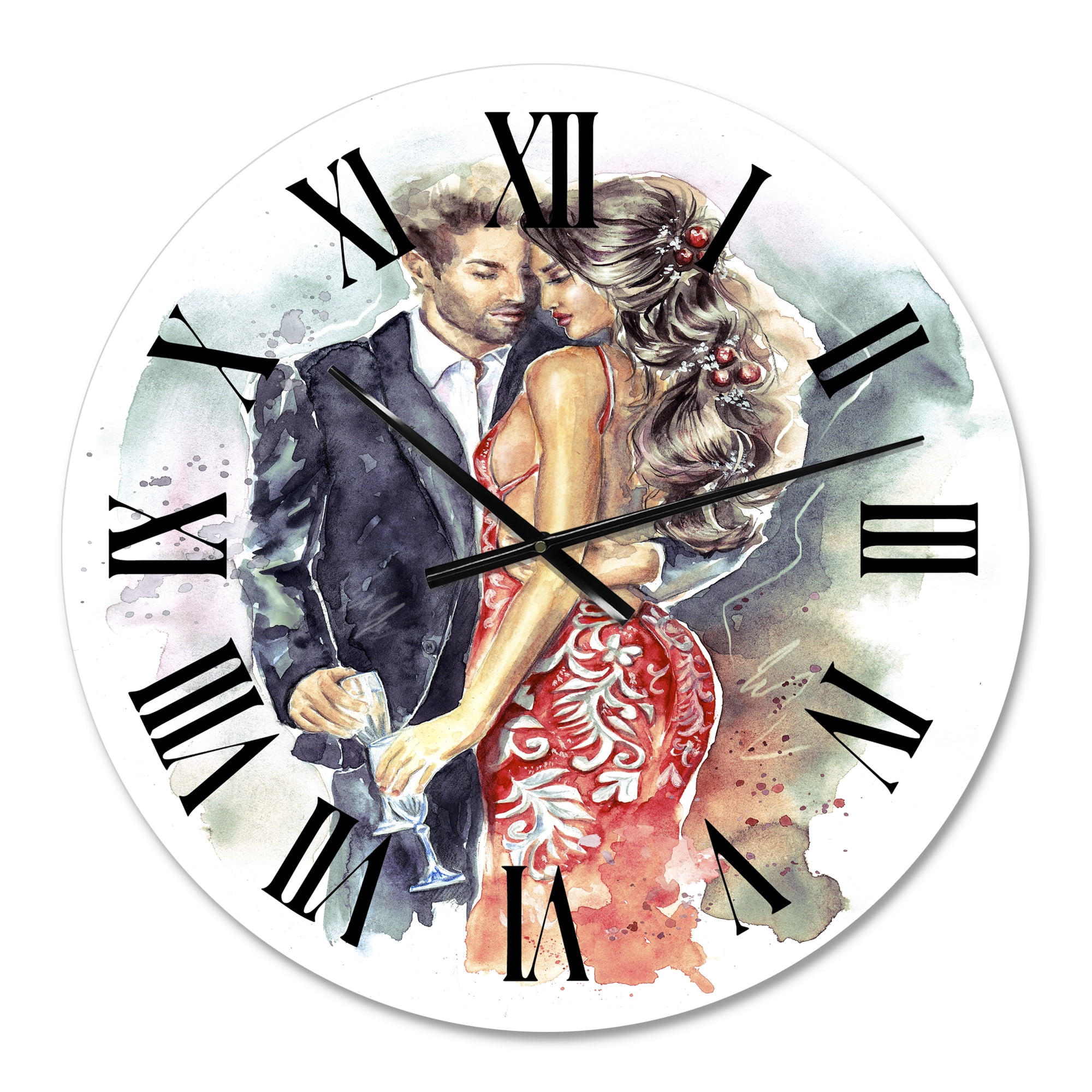 Designart 1 in Quartz Traditional Wall Clock