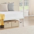 thumbnail image 5 of Rugerasy Twin Size Metal Daybed with Trundle,Pullout Trundle Bed Frame with Arched Headboard,Guest Sofa Bed with Steel Slat Support,No Box Spring Required,Easy Assembly,White, 5 of 9