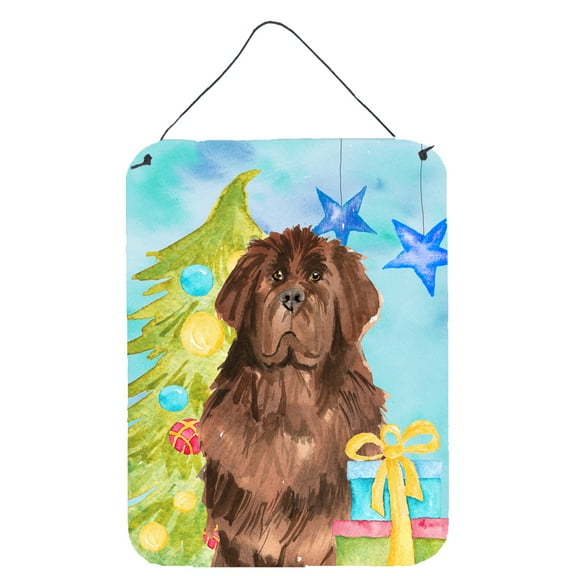 Christmas Tree Newfoundland Wall or Door Hanging Prints