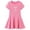 Pink-e51, variant on Mnyotv Short Sleeve Summer Dresses for Girls Casual Bow Printed A-Line Dress Kids Girl Summer Outfits Size 2-3Y