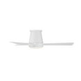 thumbnail image 3 of WAC Hug 44" Matte White Dimmable LED Smart Flush Mount Ceiling Fan with Remote Control, 3 of 8