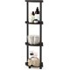 thumbnail image 4 of 5 Tier Corner Display Rack Multipurpose Shelving Unit, Dark Cherry/Black, 4 of 7
