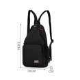 thumbnail image 3 of IAJFHAFS Small Sling Crossbody Backpack Shoulder Bag for Men Women, Lightweight One Strap Backpack Sling Bag Backpack for Hiking Walking Biking Travel Cycling, 3 of 6