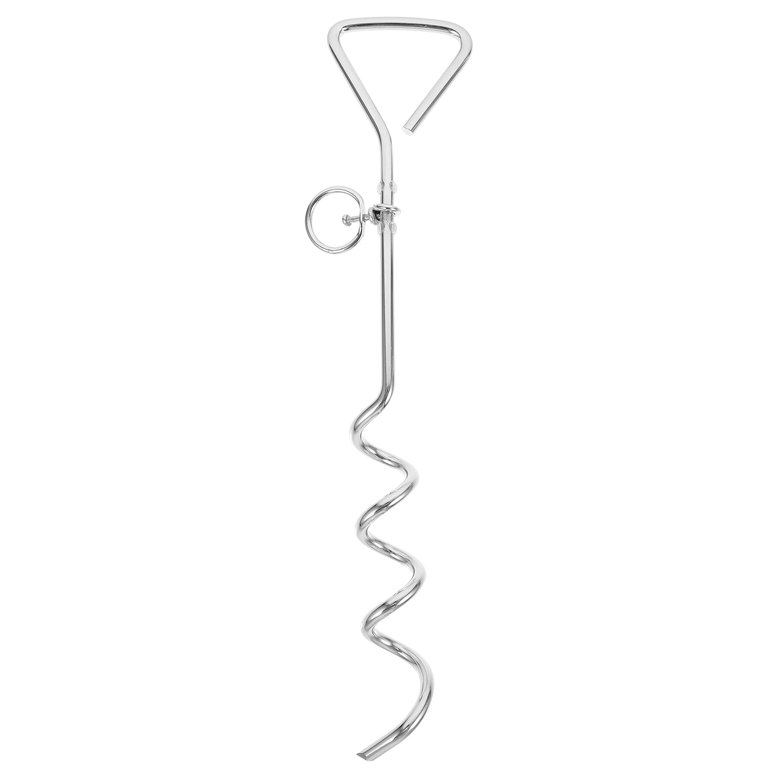 NUOLUX Stake Dog Out Leash Tie Corkscrew Steel Spiral Anchor Tents Lost