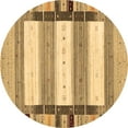 thumbnail image 1 of Ahgly Company Indoor Round Abstract Brown Contemporary Area Rugs, 8' Round, 1 of 4