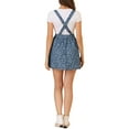 thumbnail image 3 of DARING DIVA Polka Dots Pattern Suspender Mini Overall Dress Skirt M Blue-Stars, 3 of 6