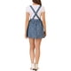 thumbnail image 3 of Vestido mini overall lindo para mujer con tirantes ajustables en azul con estrellas, 3 of 8