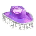 thumbnail image 5 of Western Hat Brimmed Cap Fringe Detail Lightweight Cloth Material for Adult Stage Performance Festival, 5 of 9