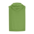 thumbnail image 3 of Wavsuf Men's Solid Tank Top Sports Casual Sleeveless Green T-shirt Tank Size S, 3 of 5
