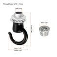 thumbnail image 2 of Uxcell 37mmx23mm Ceiling Hook, 2 Pack Screw Hooks Light Fixtures Accessory for Hanging Plants, Chandeliers, Black, 2 of 4