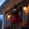 thumbnail image 5 of Halloween Witch Doll, Handmade Witch Doll Ornament Kitchen Home Decor Halloween Fireplace Tabletop Ornament, Gift for Mom or Friend, 5 of 7