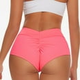 thumbnail image 5 of Alitao Gym Shorts Women Workout Shorts Women Scrunch Booty Shorts For Women V Back High Waisted Yoga Shorts Cut Out Bottoms Butt Lifting Short Mini Hot Pants 4.6 Booty Shorts Yoga Shorts Pink L, 5 of 5